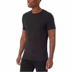 32 Degrees Cool Men's 3-Pack Size L Crew Neck Short Sleeve Black Tee Tshirt